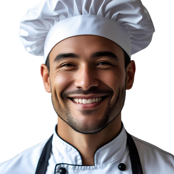 Unisex White Chef Cap